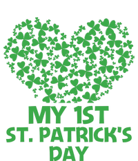 My First St Patricks Day Heart Shamrock Funny Gift Kids Long Sleeve Shirt