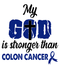 My God Is Stronger Than Colon Cancer Garment-Dyed Fleece Hoodie