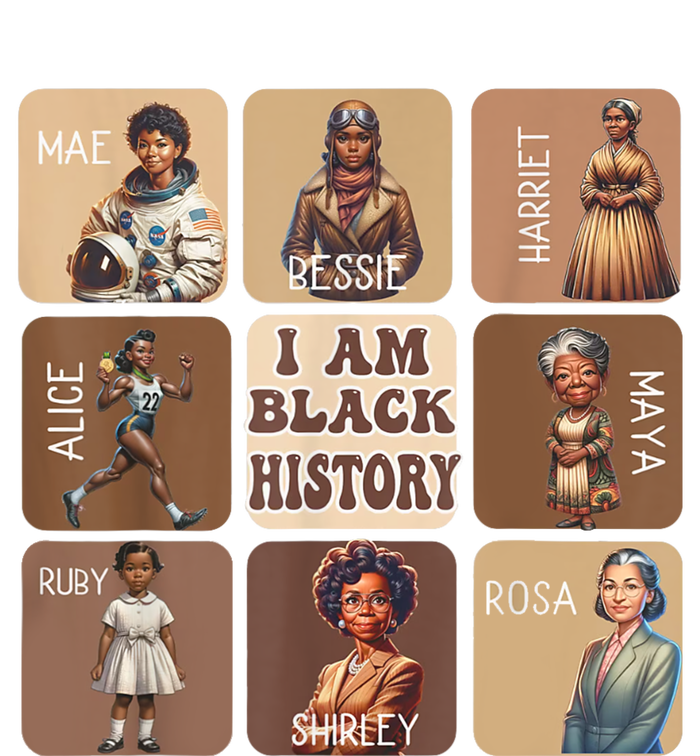 I Am Black History Month Black Women Leader Black Girl Power PosiCharge RacerMesh Polo