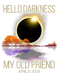 Hello Darkness My Old Friend Solar Eclipse April 08 2024 Kids Hoodie