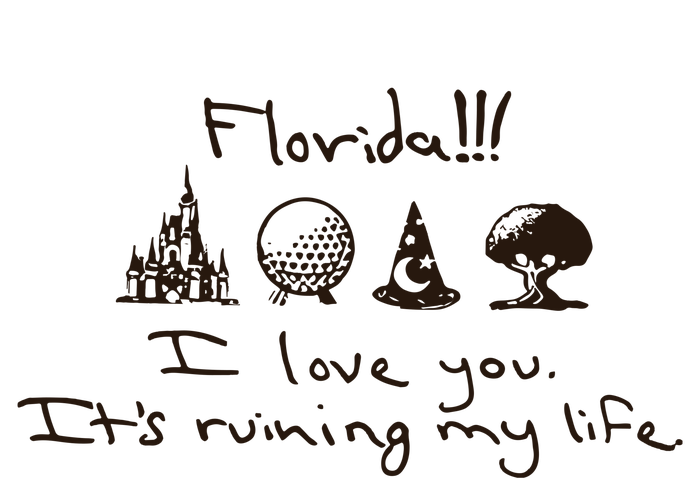 Florida I Love You ItS Ruining My Life Microfiber Hand Towel