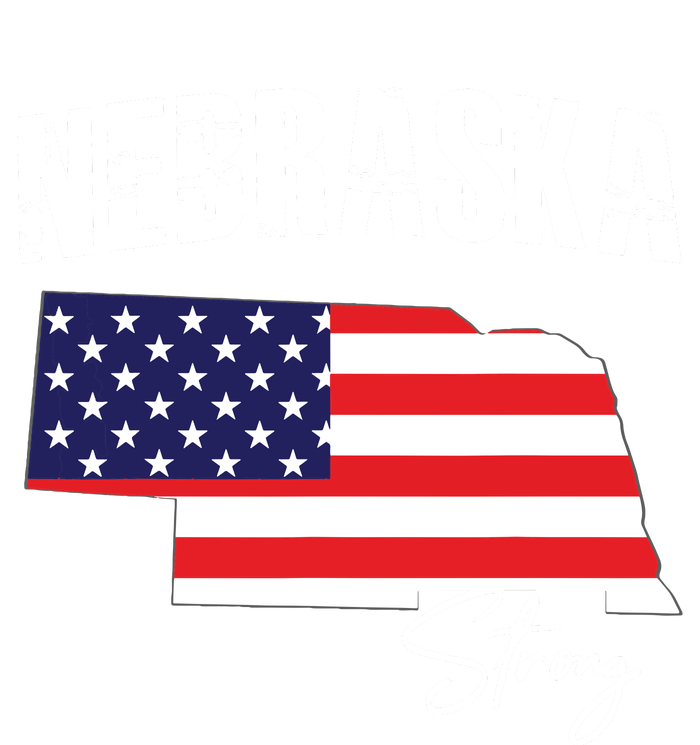 Nebraskastrong Usa America Flag Map Drawstring Bag