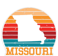 Missouri Retro Vintage Sunset Us State Missouri Silhouette T-Shirt