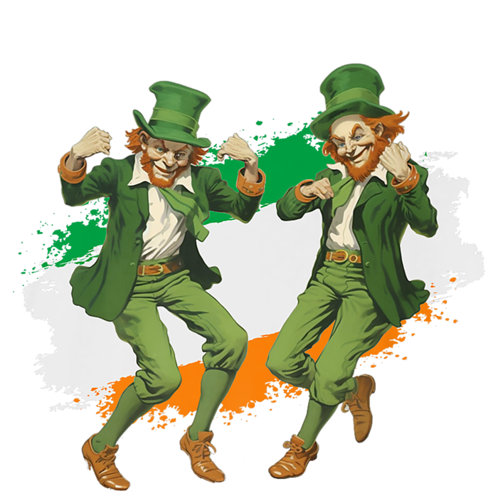 Leprechauns Gridd Dance St Patricks Day Irish Flag T-Shirt