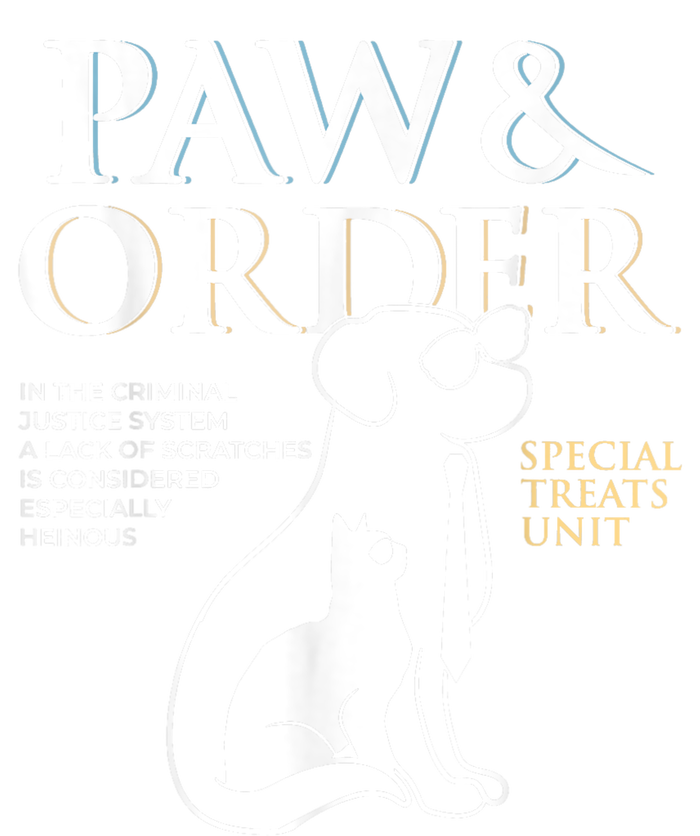 Funny Paw And Order Special Treats Unit Training Dog And Cat Ladies PosiCharge Competitor Racerback Tank