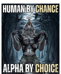 Human By Chance Alpha By Choice Funny Cropped Pullover Crew