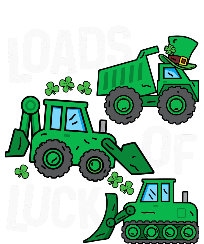 Loads Of Luck Boy St Patricks Day Crane Truck Construction Tie-Dye T-Shirt