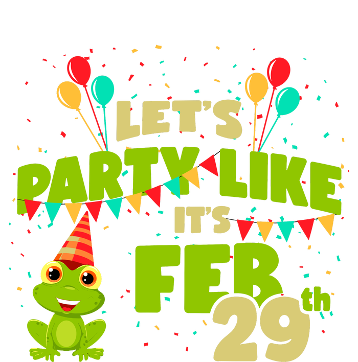 Leap Day February 29th Frog Birthday Party Cute Year Gift T-Shirt