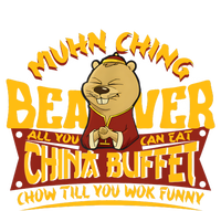 Muhn Ching Beaver All You Can Eat China Buffet Funny Women's Perfect Tri Tunic Long Sleeve Shirt