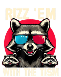 Rizz Em With The Tism Retro Vintage Raccoon Meme T-Shirt