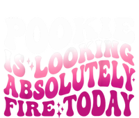 Pookie Is Looking Absolutely Fire Today Funny Groovy Pink Flat Bill Trucker Hat