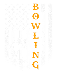 Vintage Usa American Flag Bowling Player Silhouette Funny Gift T-Shirt