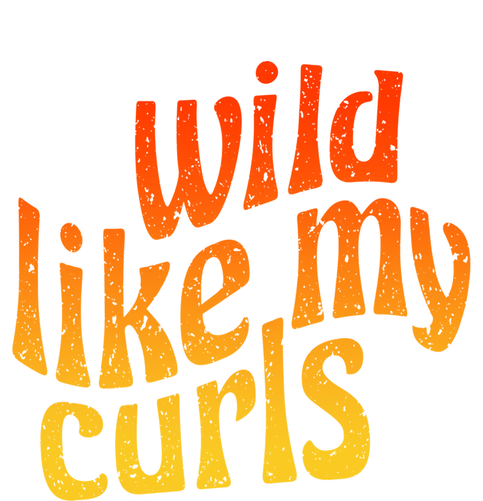 Wild Like My Curls / Cute Curly Hair Quote / 1960s Orange Gift Mousepad