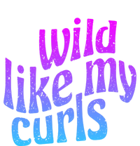 Wild Like My Curls / Cute Curly Hair / Hip 1960s Purple Gift Grommeted Golf Towel