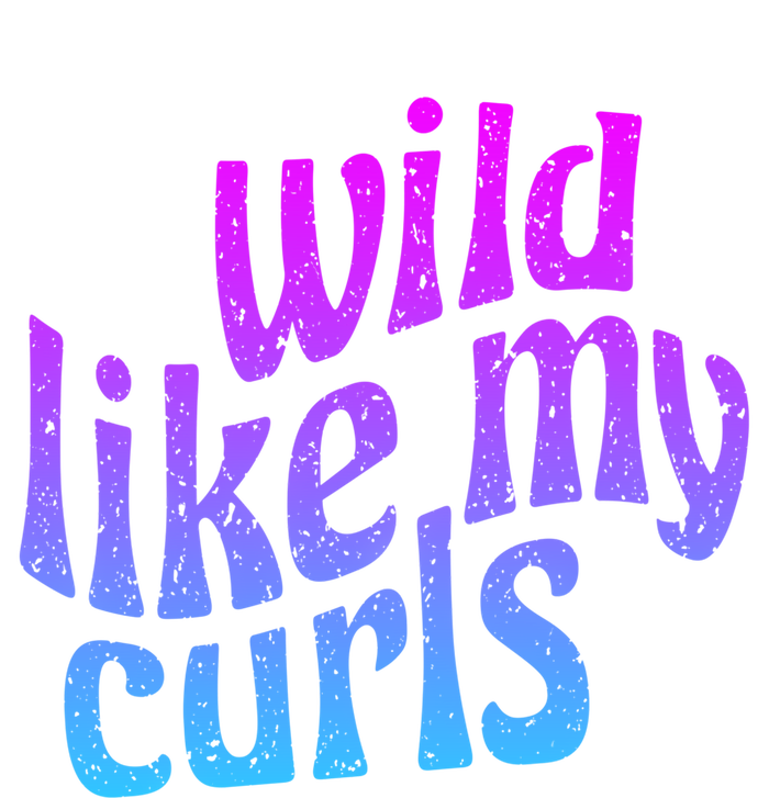 Wild Like My Curls / Cute Curly Hair / Hip 1960s Purple Gift Grommeted Golf Towel