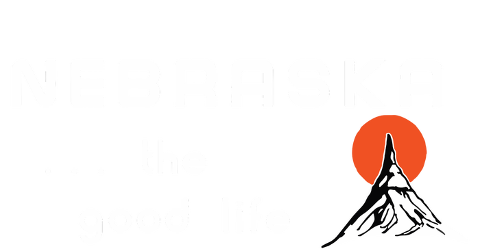 Nebraska The Good Life Vintage Road Sign Sustainable Bucket Hat