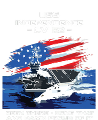 Uss Independence Cv 62 Aircraft Carrier Veteran Usa Flag T-Shirt