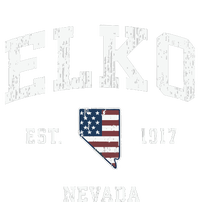 Elko Nevada Nv Vintage American Flag Sports Design V-Neck T-Shirt