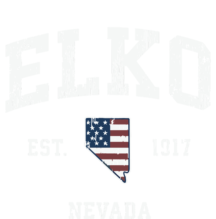 Elko Nevada Nv Vintage American Flag Sports Design V-Neck T-Shirt