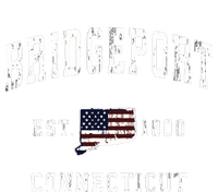 Bridgeport Connecticut Ct Vintage American Flag Design Grommeted Golf Towel