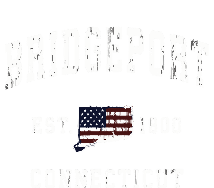 Bridgeport Connecticut Ct Vintage American Flag Design Grommeted Golf Towel