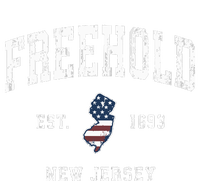 Freehold New Jersey Nj Vintage American Flag Sports Design T-Shirt