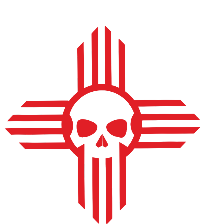 New Mexico Flag Zia Sun Skull State Pride PosiCharge Competitor Tank