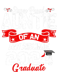 Super Proud Auntie Of A 2024 Graduate 24 Graduation Women's Crop Top Tee