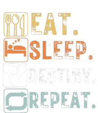 Vintage Eat Sleep Destiny Repeat Funny Eat Sleep Destiny Flat Bill Trucker Hat