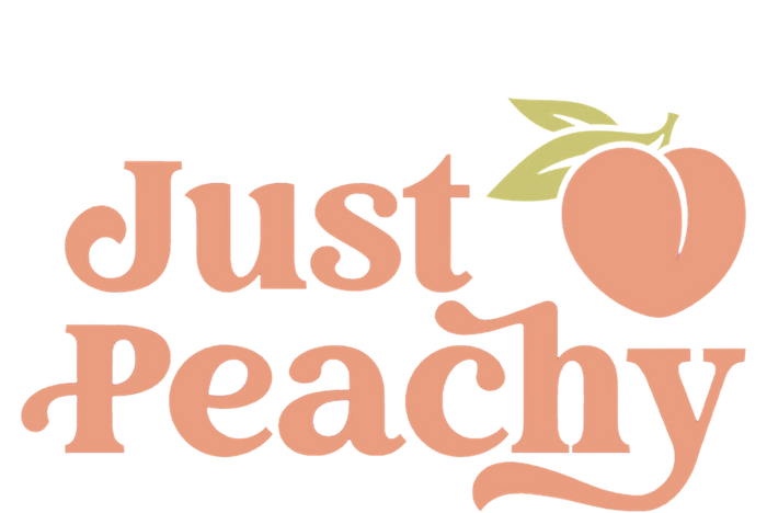 Just Peachy Retro 70s Georgia Peaches Summer Fruit Ladies Essential Flowy Tank