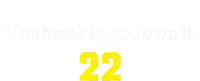 You Break It You Own It Clark 22 Iowa Front & Back Design Kids Long Sleeve Shirt