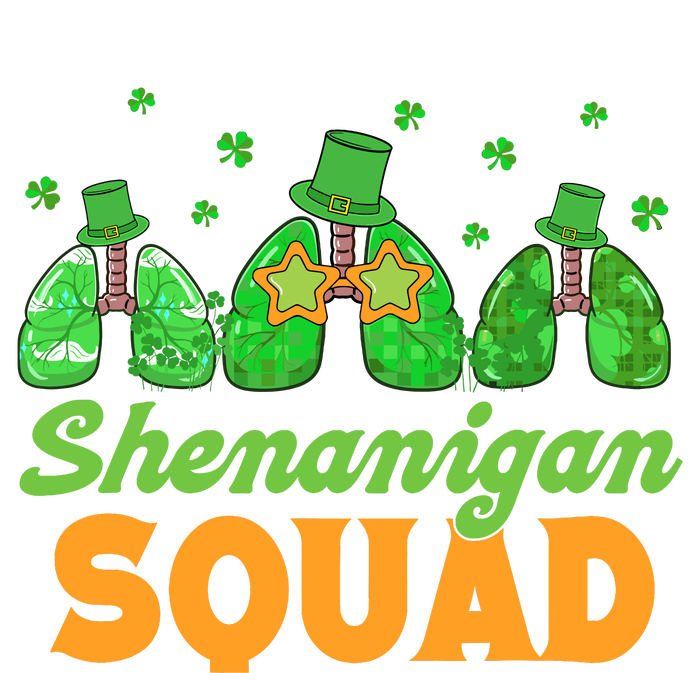 Shenanigan Squad Lung Respiratory Therapy St. Patricks Day T-Shirt