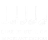 Funny Life Is Full Of Important Choices Golf Clubs Gift Funny Golf The Baniff Cuffed Pom Beanie