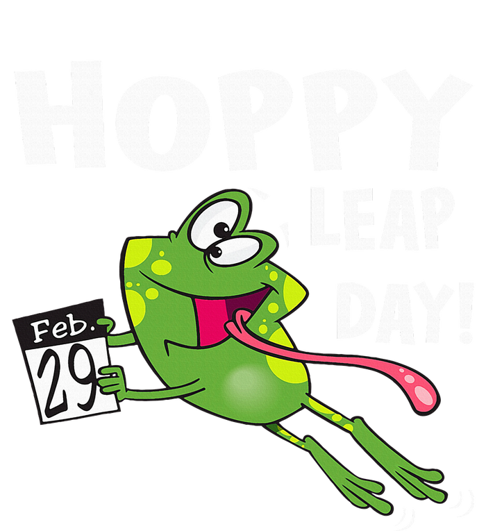 Funny Frog Hoppy Leap Day February 29 Leap Year Birthday Ladies Long Sleeve Shirt