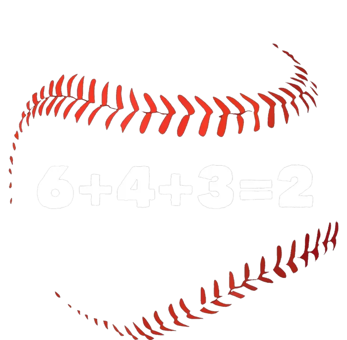 6+4+3=2 Double Play Baseball Player Gift Baseball Saying Button