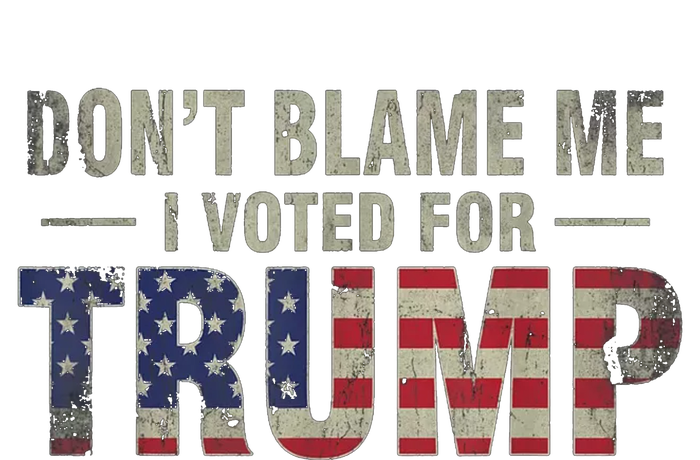 DonT Blame Me I Voted For Trump Vintage Usa Flag Patriots Pajama Set