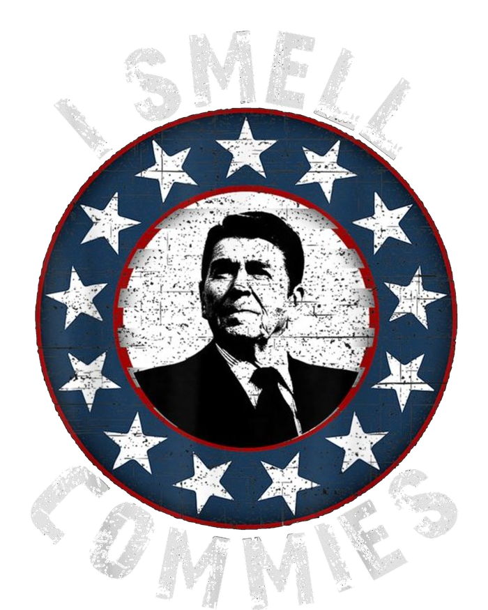 Ronald Reagan I Smell Commies Retro Vintage Political Humor T-Shirt