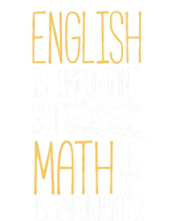 English Is Important But Math Is Importanter Math Teacher Cool Gift T-Shirt