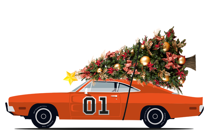 The General Lee Car Christmas Tree Magnet