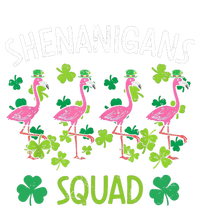 Shenanigans Squad Irish Flamingo St Patricks Day Bird Animal V-Neck T-Shirt