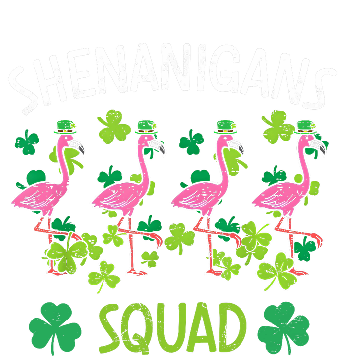 Shenanigans Squad Irish Flamingo St Patricks Day Bird Animal V-Neck T-Shirt