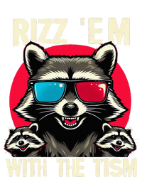 Rizz Em With The Tism Retro Vintage Raccoon Meme T-Shirt