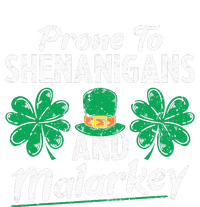 Prone To Shenanigans And Malarkey Clovers Shamrock Vintage Grommeted Golf Towel