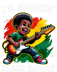 Black Afro Boy I'm Rockin' Black History Month Guitarist T-Shirt