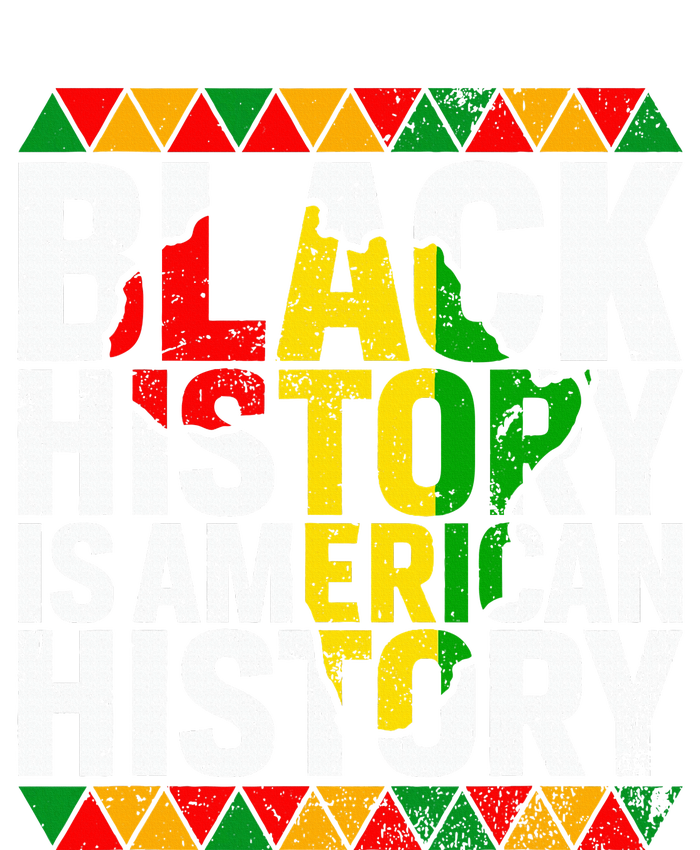 Black History Is American History Patriotic African American Ladies Long Sleeve Shirt