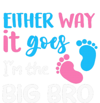 Either Way It Goes I'm The Big Bro Gender Reveal Brother Softstyle Adult Sport Polo