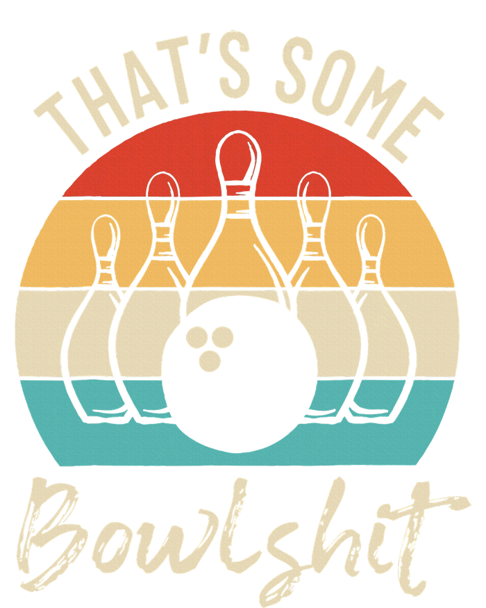 Bowling That's Some Bowlshit Retro Bowling Lovers Bowler Ladies Long Sleeve Shirt