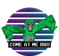 Cute Come At Me Bro Gorilla Gamer Monke Tag VR Stripe Pom Pom Beanie