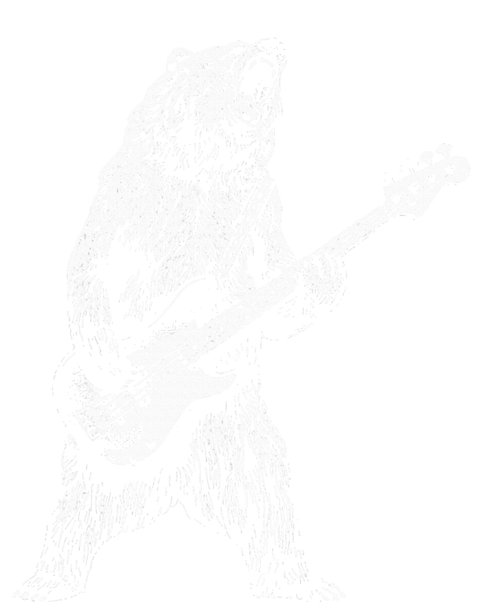 Retro Bear Playing Bass Guitar Bear Guitarist Music Lovers Full Zip Hoodie