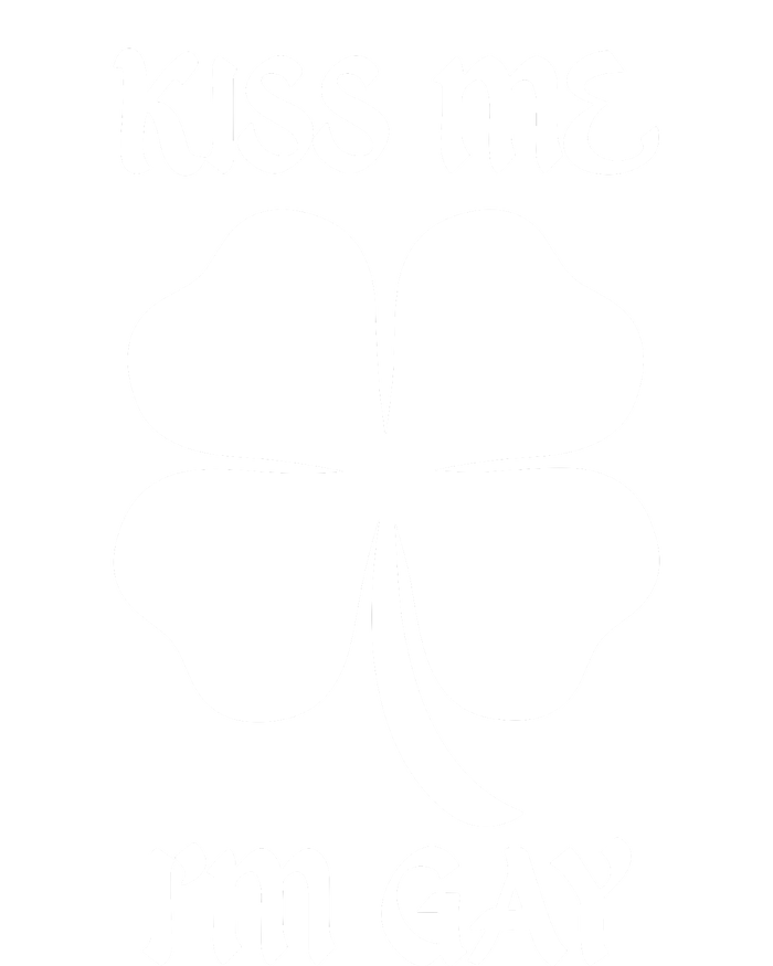 Kiss Me I’M Gay Four Leaf Clover Funny St Patricks Day T-Shirt